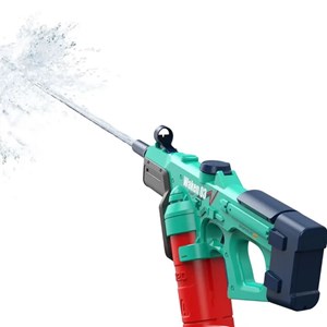 اسباب بازی تفنگ آب پاش شارژی سبز-آبی Electric Water Gun WAKEN 03 _اسباب بازی تفنگ